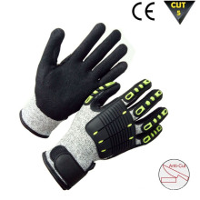 Cut and TPR Impact Resistant Hand Protection Work Safety Gloves